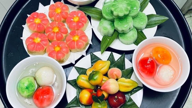 Đa dạng mâm cỗ ngọt cúng Rằm tháng Giêng