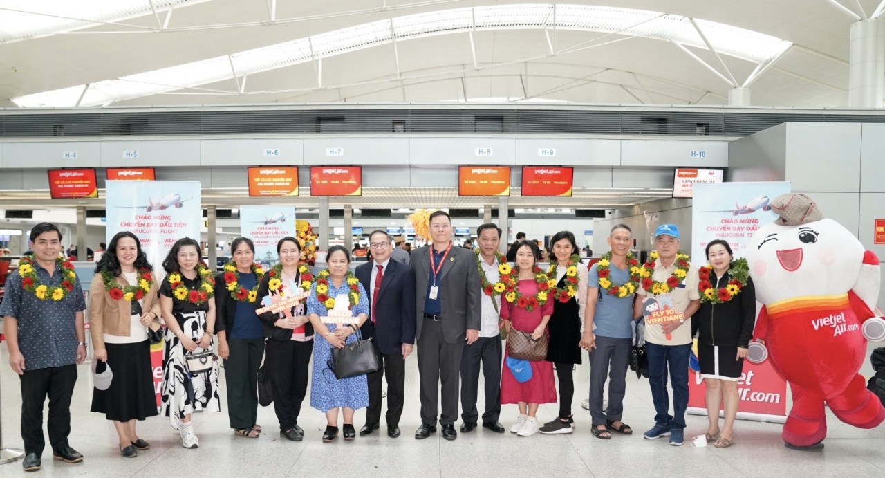 Vietjet khai trương đường bay kết nối TP. Hồ Chí Minh với Viêng Chăn, Lào