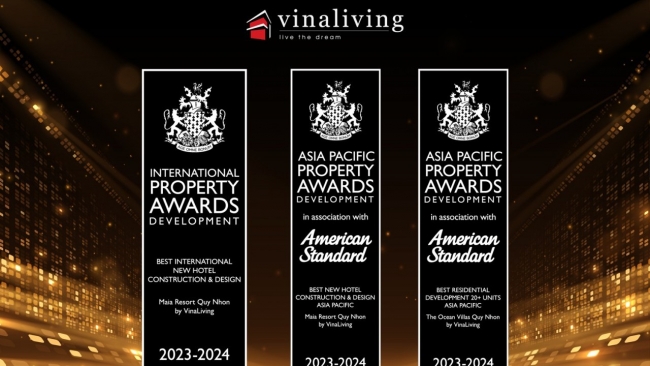 VinaLiving đoạt giải thưởng bất động sản quốc tế