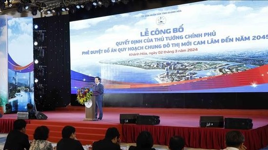 Chủ tịch Quốc hội Vương Đình Huệ dự Lễ công bố quy hoạch Đô thị mới Cam Lâm