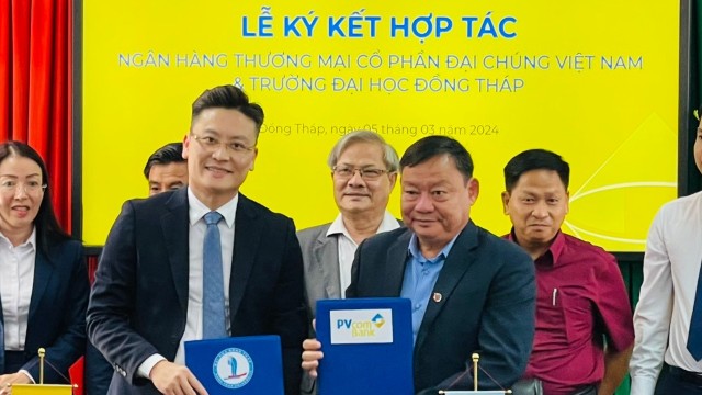 pvcombank tai tro nha xe thong minh cho truong dai hoc dong thap