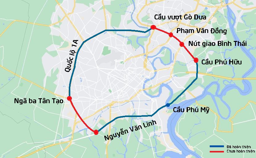 TP. Hồ Chí Minh: Dự kiến khởi công 6 dự án giao thông quan trọng dịp 30/4/2025
