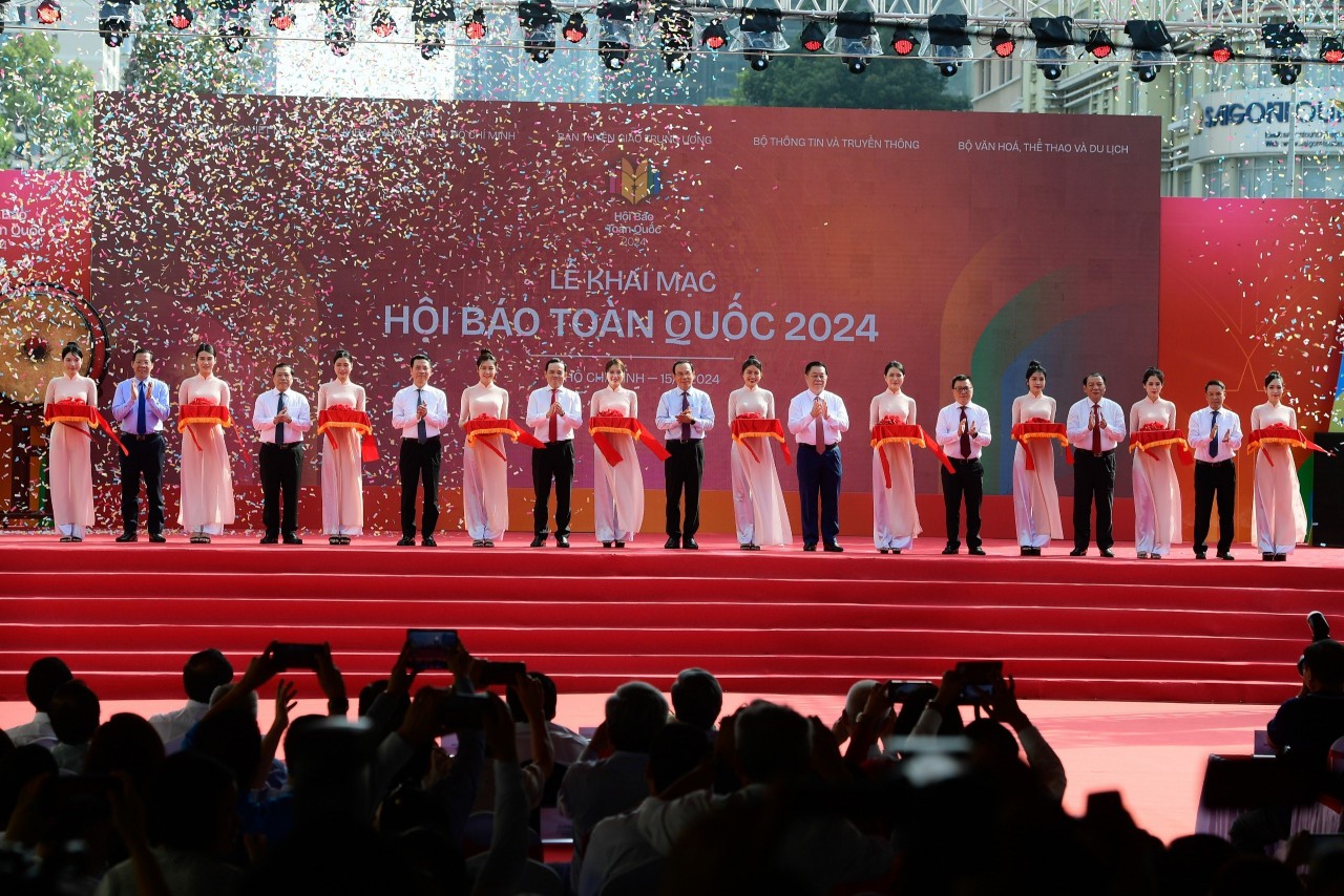 Chùm ảnh khai mạc Hội Báo toàn quốc năm 2024 tại TP. Hồ Chí Minh