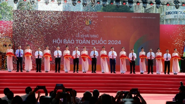 Chùm ảnh khai mạc Hội Báo toàn quốc năm 2024 tại TP. Hồ Chí Minh