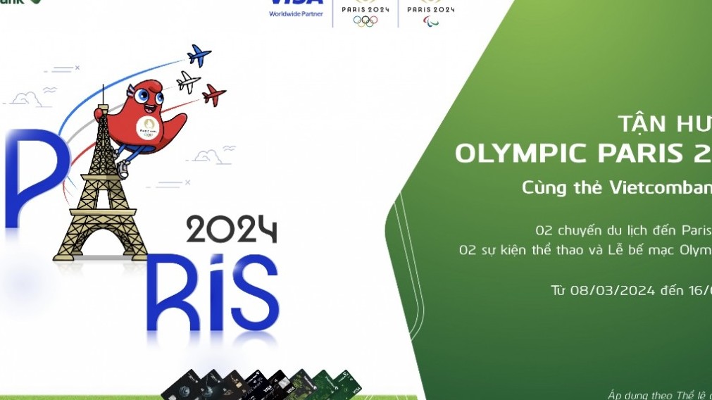 Nhận chuyến đi Pháp 5 ngày 4 đêm xem Olympic 2024 cùng thẻ Vietcombank Visa