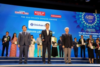 Shinhan Life Việt Nam nhận giải thưởng Rồng Vàng 2024