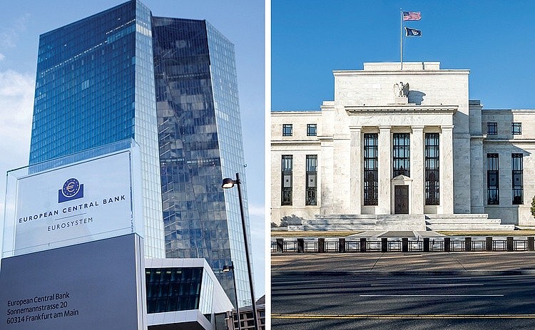 Ngân hàng Trung ương châu Âu phát tín hiệu hạ lãi suất sớm hơn Fed