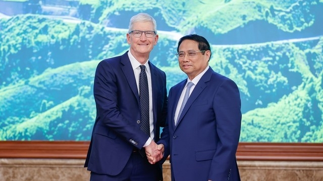 Prime Minister hosts Apple chief executive Tim Cook