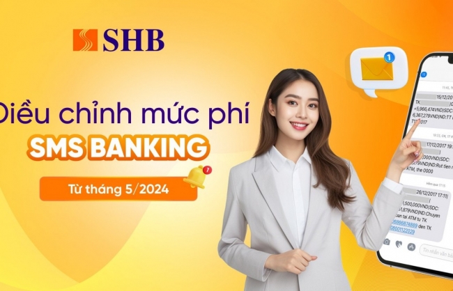 shb thong bao dieu chinh muc phi sms banking