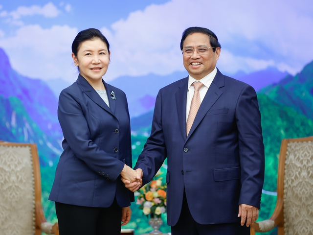 Thủ tướng Phạm Minh Chính tiếp Bộ trưởng Bộ Tư pháp Trung Quốc- Ảnh 1.