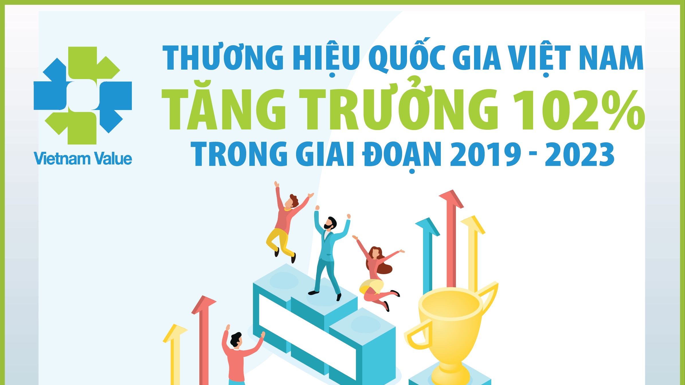 Infographics: Thương hiệu Quốc gia Việt Nam tăng trưởng 102% trong 5 năm qua