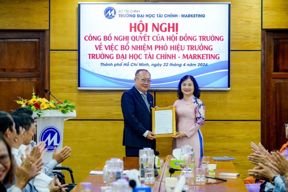 Trường Đại học Tài chính - Marketing có thêm phó hiệu trưởng