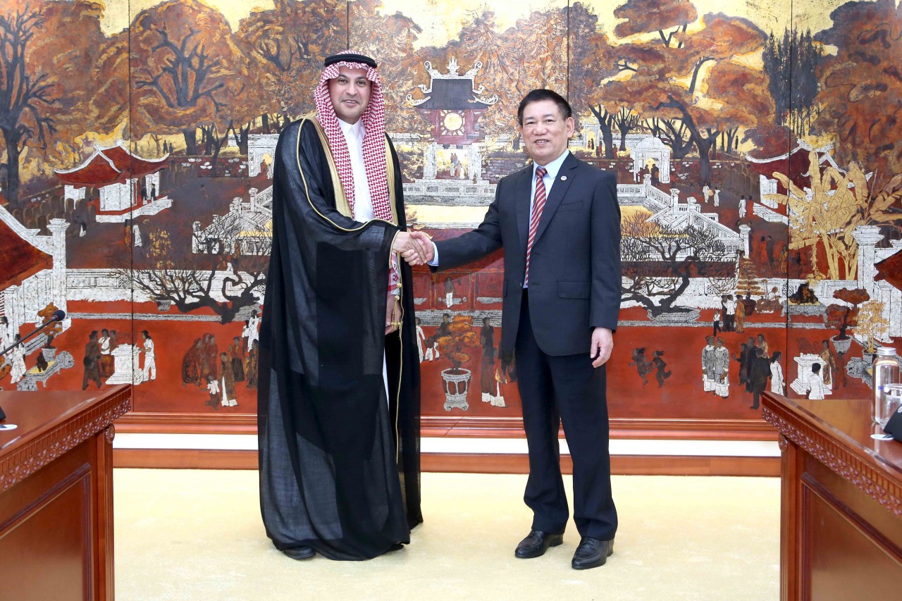 Bộ trưởng Hồ Đức Phớc tiếp Đại sứ Vương quốc Ả-rập Xê-út tại Việt Nam