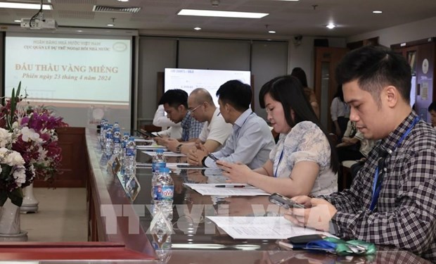 Central bank successfully auctions 3,400 taels of SJC-branded gold bars hinh anh 1