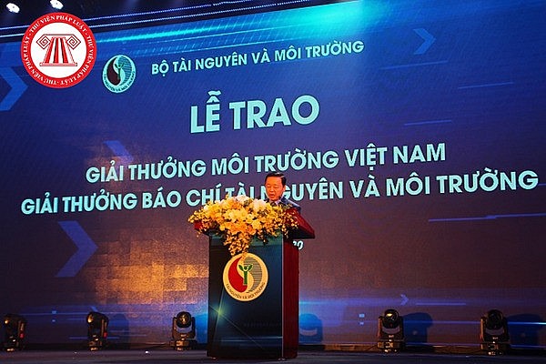 Cá nhân đoạt Giải thưởng Môi trường Việt Nam sẽ được tặng 15 triệu đồng