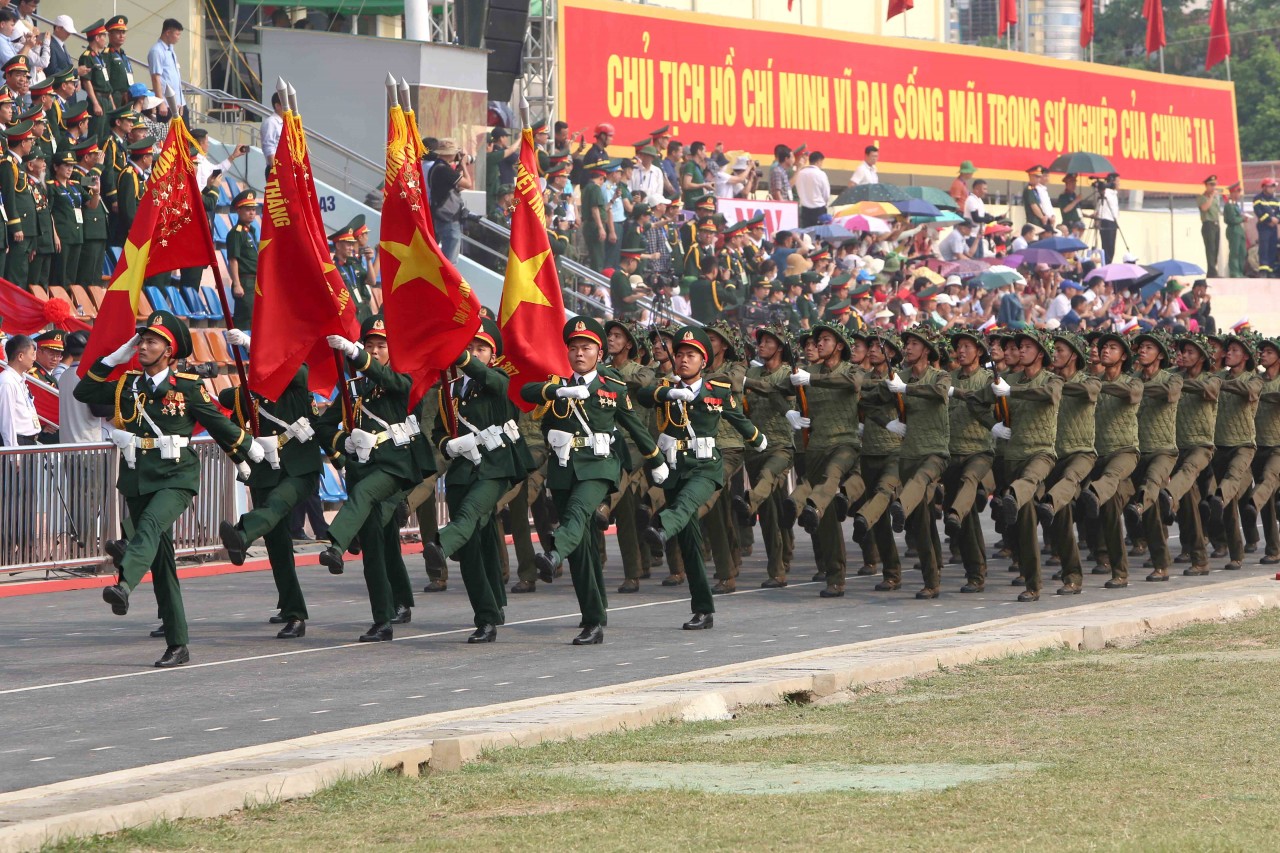 Sẵn sàng cho Lễ diễu binh, diễu hành kỷ niệm 70 năm Chiến thắng Điện Biên Phủ sáng 7/5