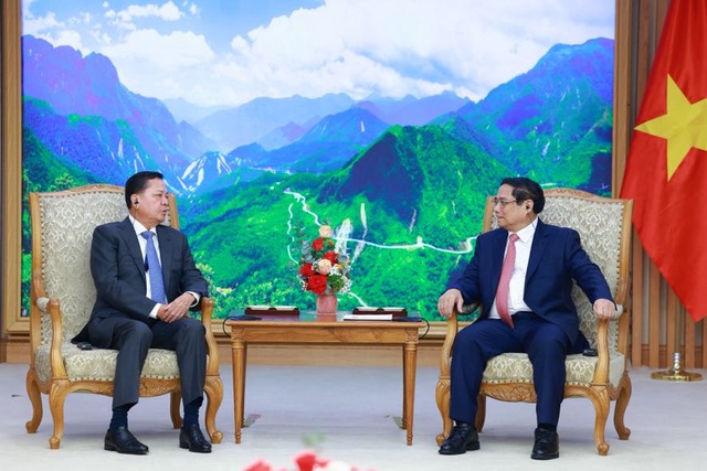 Thủ tướng Chính phủ Phạm Minh Chính tiếp Phó Thủ tướng Campuchia Neth Savoeun- Ảnh 2.