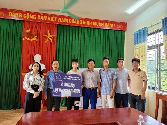 Quỹ bảo hiểm xe cơ giới hỗ trợ nhân đạo tại tỉnh Bắc Giang, Bắc Ninh