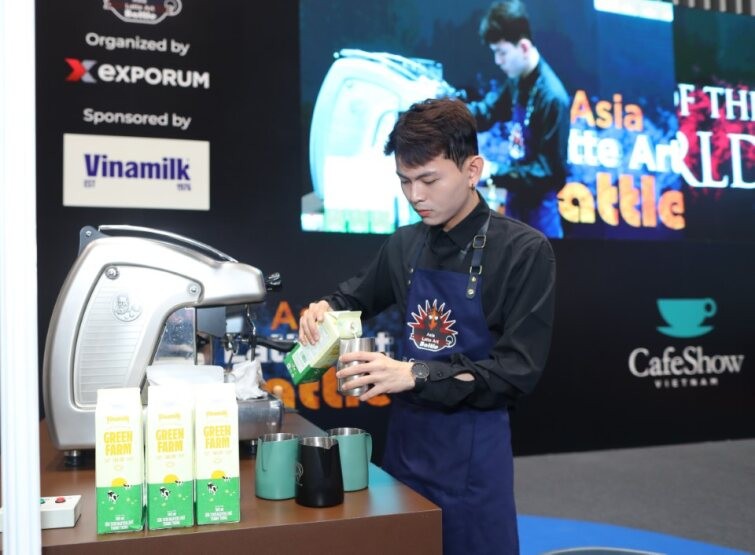 Vinamilk khẳng định vị thế trong pha chế tại đấu trường quốc tế Asia Latte Art Battle