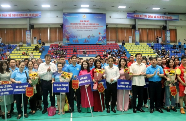 Công đoàn Bộ Tài chính tham dự Hội thao Công đoàn Viên chức Việt Nam năm 2024