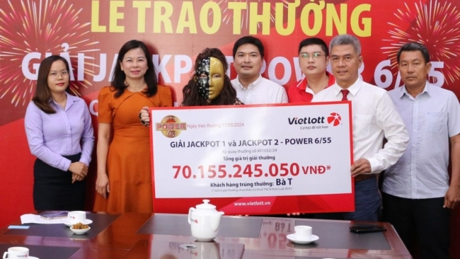 Người chơi đầu tiên trúng cả Jackpot 1 và Jackpot 2 xổ số tự chọn power 6/55 đến từ Kiên Giang