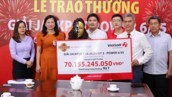 Người chơi đầu tiên trúng cả Jackpot 1 và Jackpot 2 xổ số tự chọn power 6/55 đến từ Kiên Giang