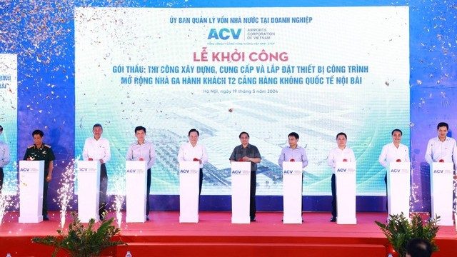 Thủ tướng phát lệnh khởi công mở rộng nhà ga T2 sân bay Nội Bài