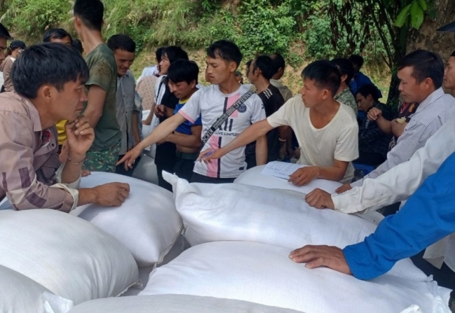 Hoàn thành xuất cấp 674,1 tấn gạo dự trữ hỗ trợ người dân tỉnh Điện Biên mùa giáp hạt