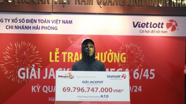 Hải Phòng đã có tỷ phú Jackpot Mega 6/45 đầu tiên