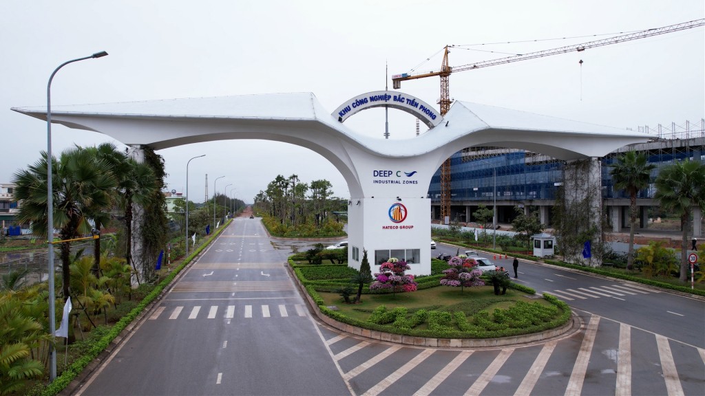 Khu công nghiệp Bắc Tiền Phong (TX Quảng Yên, tỉnh Quảng Ninh) cơ bản hoàn thành hạ tầng, đang thu hút các nhà đầu tư 