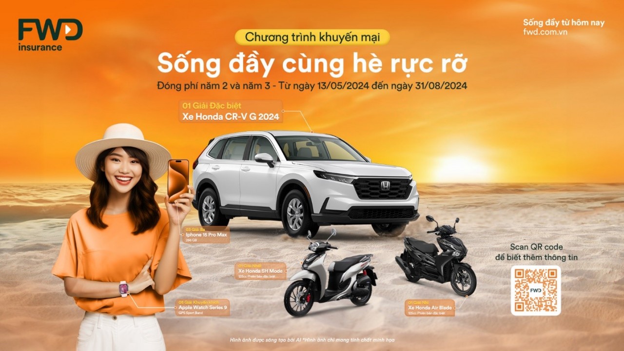 Khuyến khích duy trì sự bảo vệ cùng cơ hội trúng xe hơi với FWD