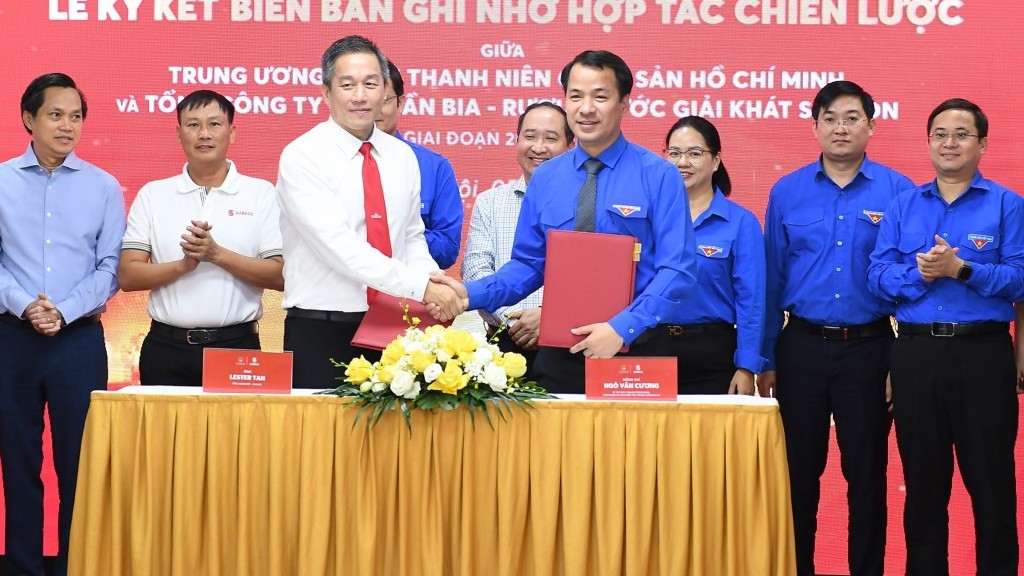 Trung ương Đoàn TNCS Hồ Chí Minh và SABECO ký kết biên bản ghi nhớ giai đoạn 2024-2026