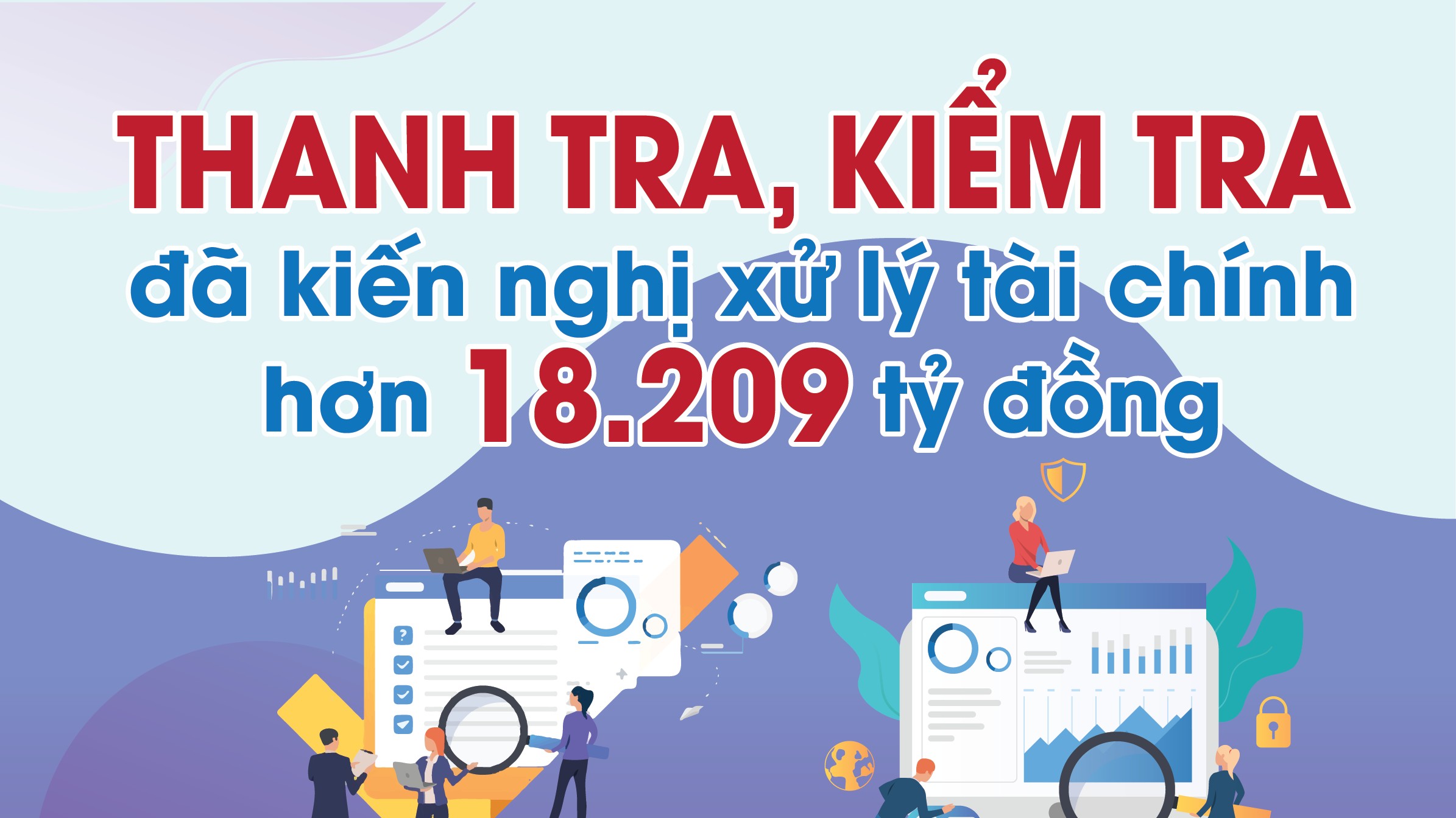 Infographics: Qua thanh tra, kiểm tra, ngành Tài chính kiến nghị xử lý tài chính 18.209 tỷ đồng