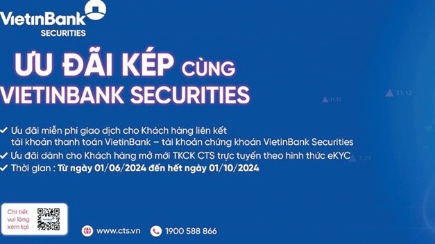 “Ưu đãi kép” từ VietinBank Securities