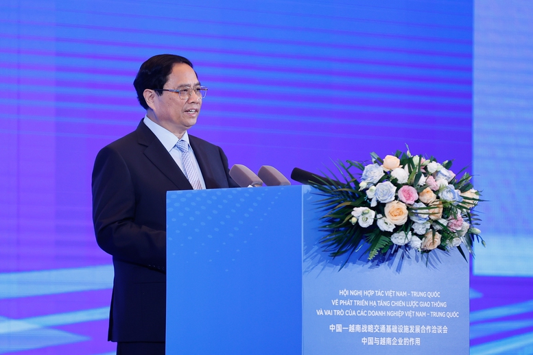 Thủ tướng Phạm Minh Chính: Thúc đẩy các dự án giao thông chiến lược, biểu tượng cho quan hệ Việt Nam-Trung Quốc- Ảnh 1.