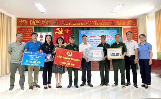 cong doan bo tai chinh tham tang qua trung tam dieu duong thuong binh nghe an