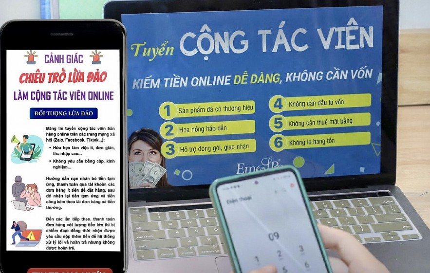 Làm cộng tác viên online, nhiều người bị chiếm đoạt số tiền lớn