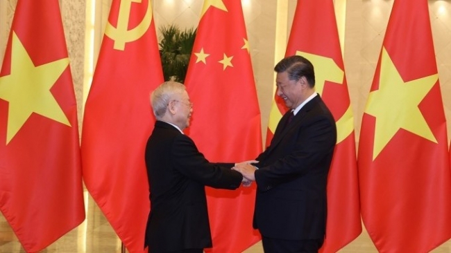 tong bi thu nguyen phu trong trong long ban be quoc te