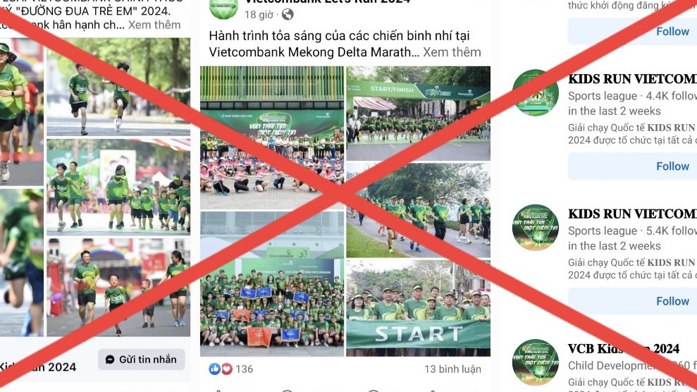 Cảnh báo hình thức lừa đảo mạo danh các giải chạy của Vietcombank