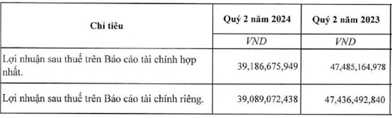 Doanh thu bán hàng giảm, lợi nhuận sau thuế của Công viên nước Đầm Sen đi lùi