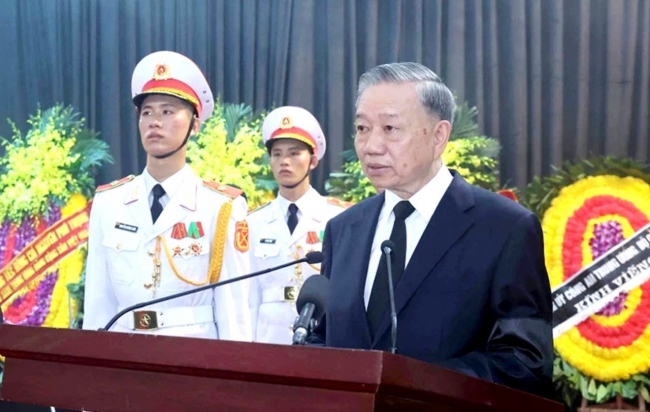 Lời điếu tại Lễ truy điệu Tổng Bí thư Nguyễn Phú Trọng