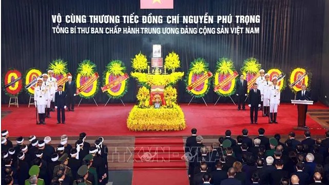Lời cảm ơn của Ban Lễ tang Nhà nước và gia đình Tổng Bí thư Nguyễn Phú Trọng