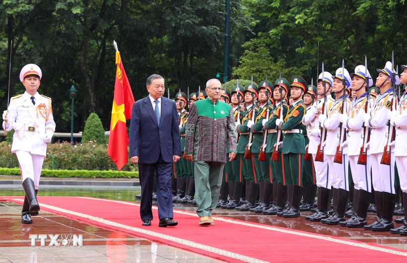 Chủ tịch nước Tô Lâm chủ trì lễ đón chính thức Tổng thống Timor Leste