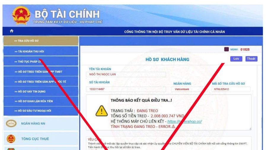 Bộ Tài chính tiếp tục cảnh báo việc giả mạo văn bản, con dấu và website của Bộ