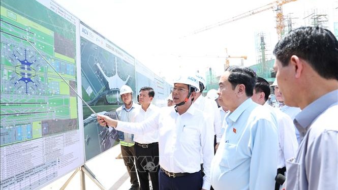 Chủ tịch Quốc hội: Bảo đảm tiến độ thi công dự án Cảng hàng không quốc tế Long Thành