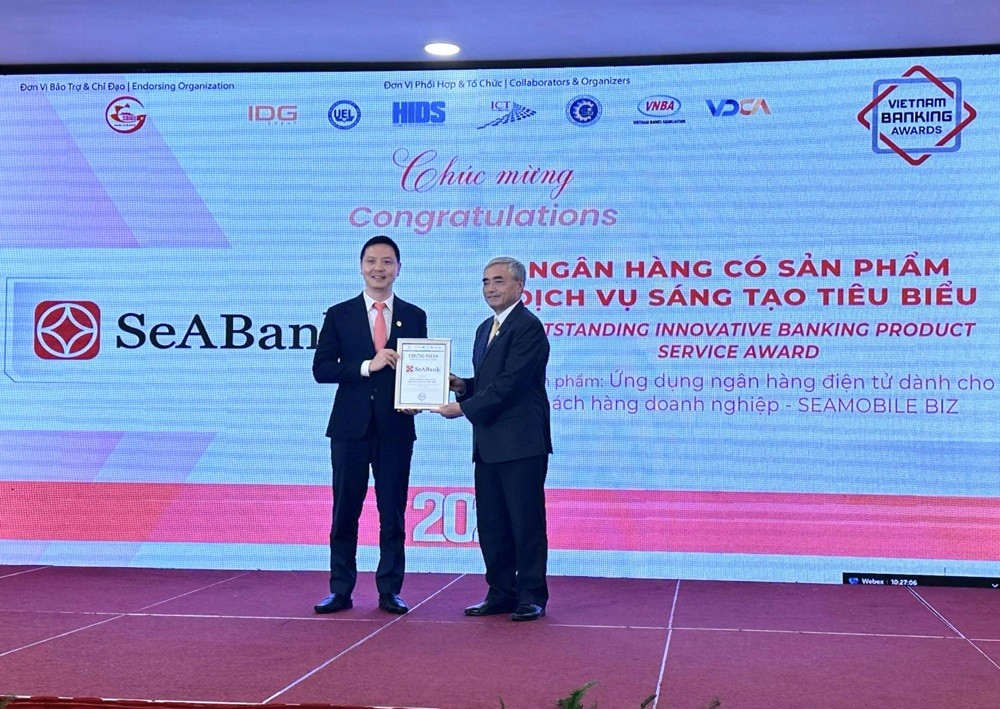 SeABank lần thứ 4 liên tiếp được vinh danh tại Giải thưởng Ngân hàng Việt Nam tiêu biểu