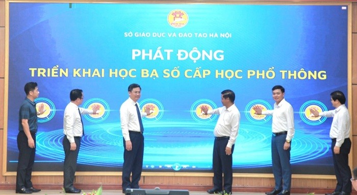 Hà Nội phát động triển khai học bạ số đại trà ở các trường phổ thông