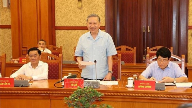 Tổng Bí thư, Chủ tịch nước Tô Lâm chủ trì cuộc họp Thường trực Tiểu ban Văn kiện Đại hội XIV của Đảng