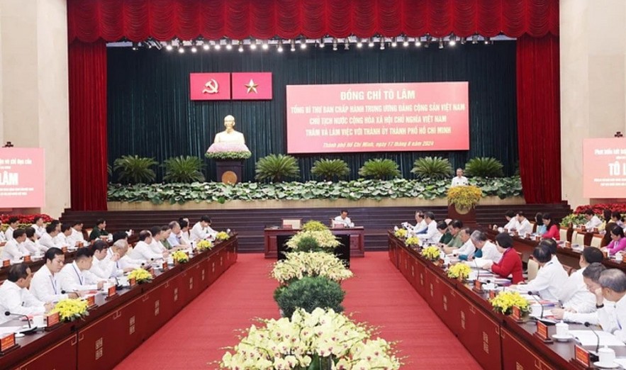 Tổng Bí thư, Chủ tịch nước Tô Lâm làm việc với Thành ủy Thành phố Hồ Chí Minh