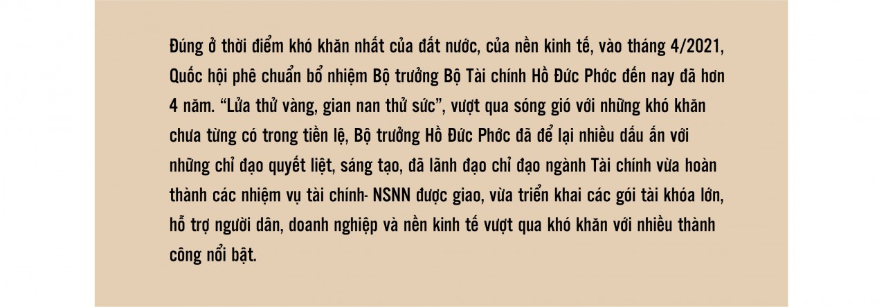 Những dấu ấn trong điều hành chính sách tài khóa của tân Phó Thủ tướng Hồ Đức Phớc Những dấu ấn trong điều hành chính sách tài khóa của tân Phó Thủ tướng Hồ Đức Phớc